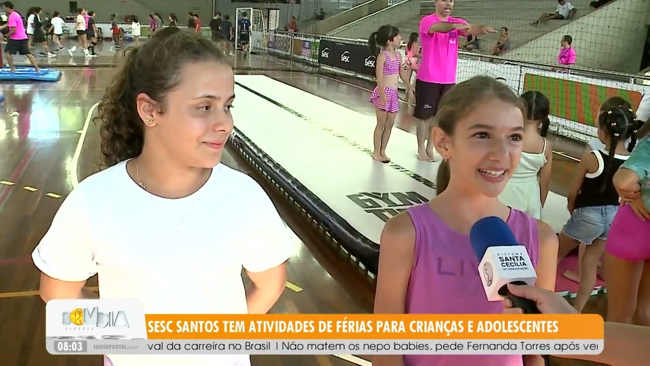 Sesc Santos tem atividades de f&eacute;rias para crian&ccedil;as e adolescentes - 13/01/25