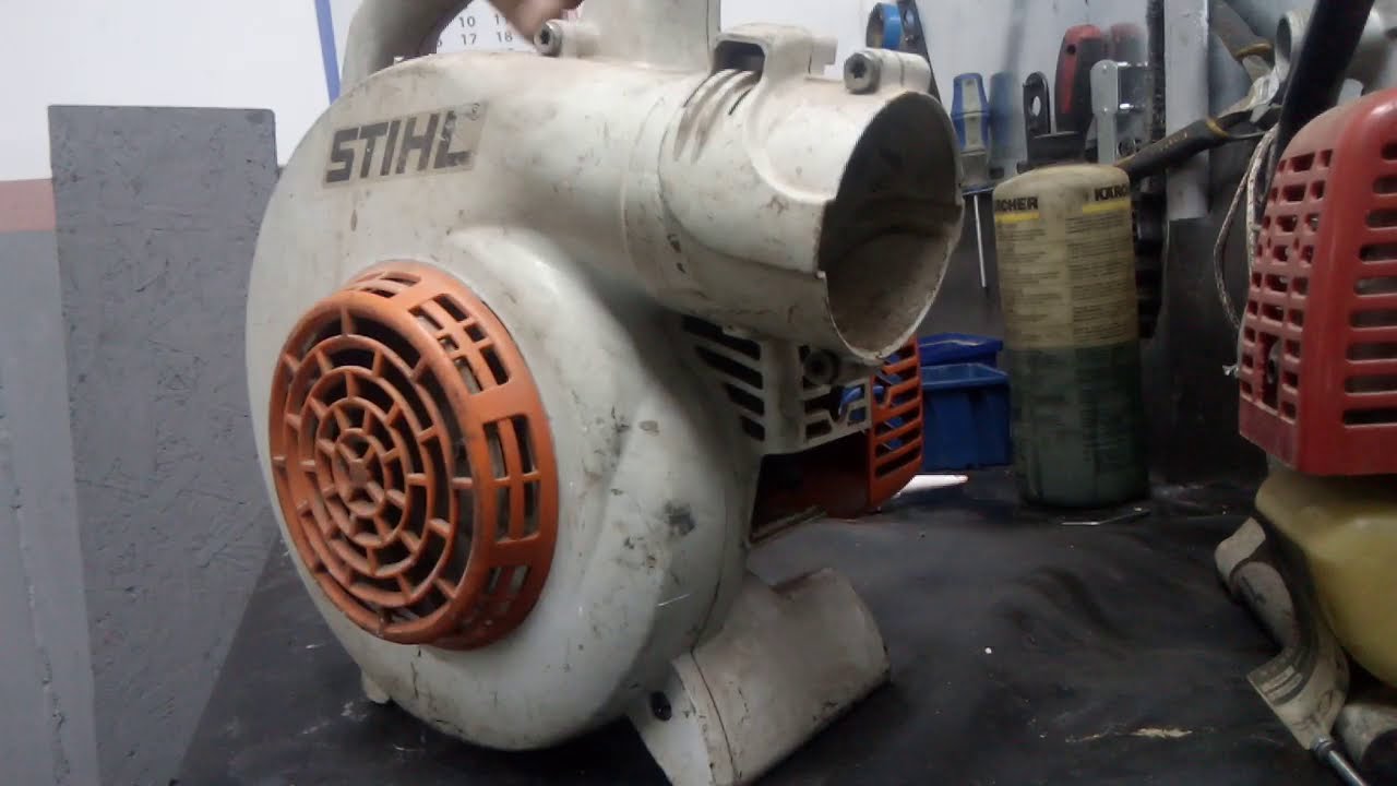 Stihl BG 50 замена ЦПГ воздуходуйки   Часть1