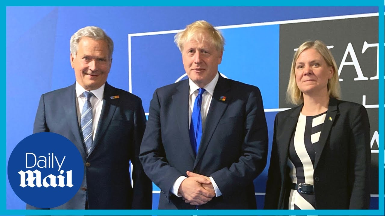 Boris Johnson welcomes Sweden and Finland to NATO