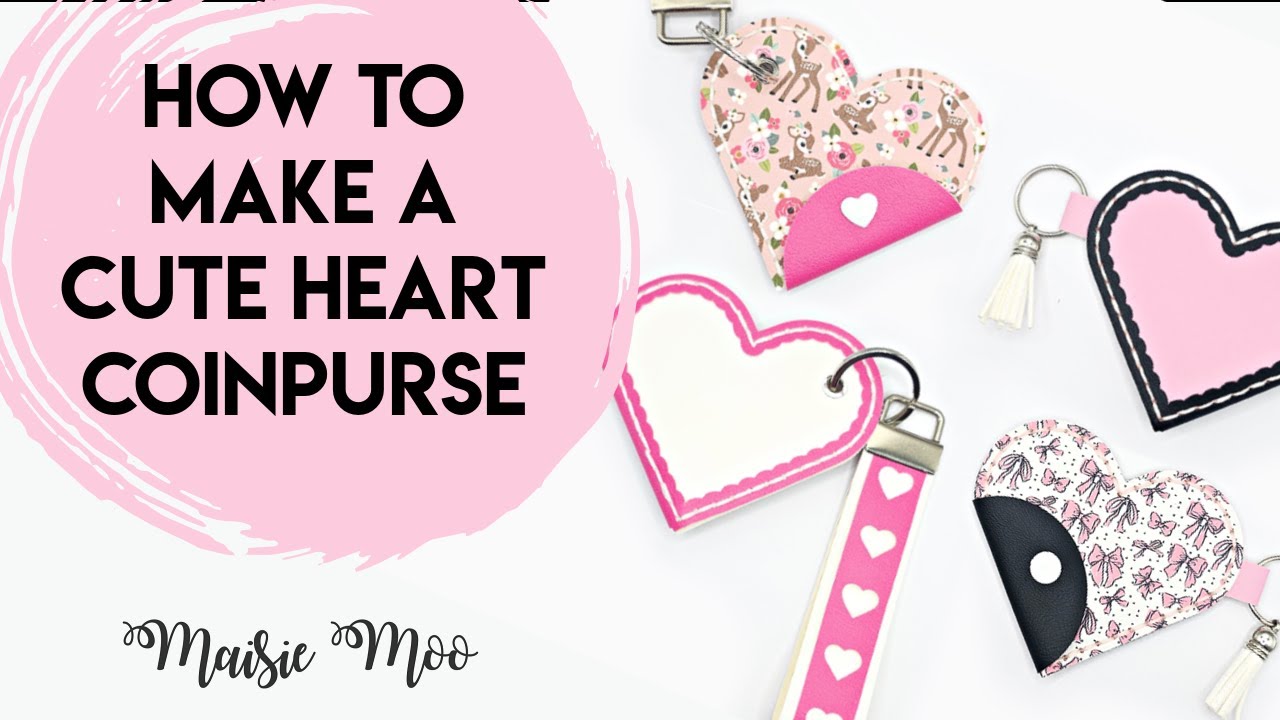 How to make a Valentine Heart Purse in Faux Leather on your Cricut Maker