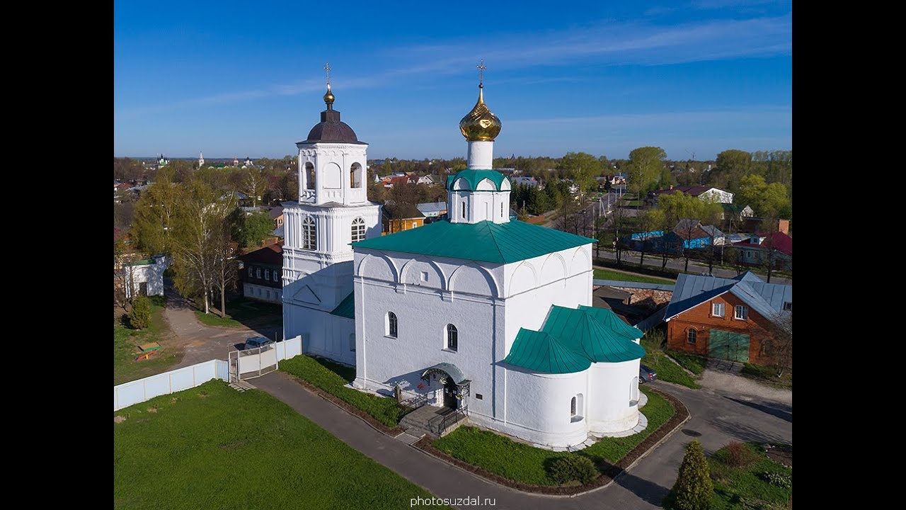 Васильевский монастырь, Суздаль: колокольный звон и немного истории (с англ. субтитрами)