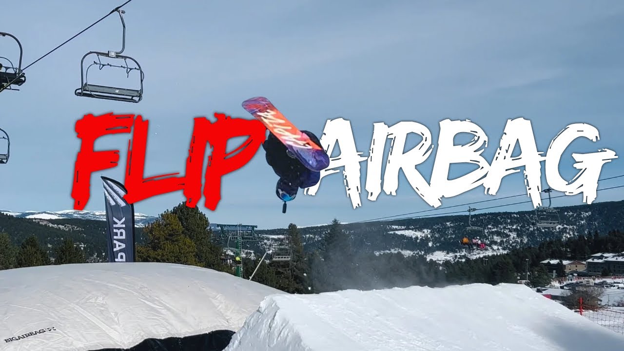VOLANDO EN AIRBAG😱 SNOWBOARD en La Molina🏂