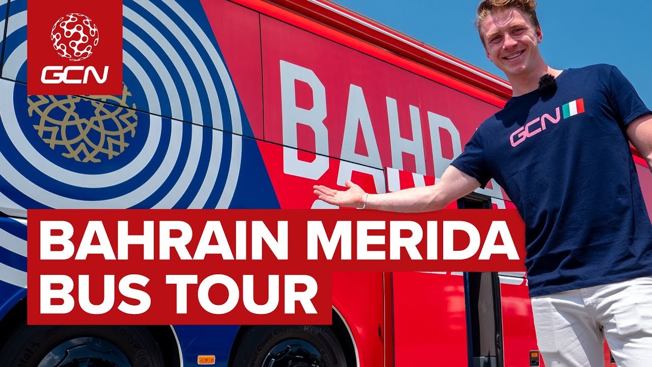 Bahrain-Merida's Cycling Team Bus Tour | Inside The Giro d'Italia 2019