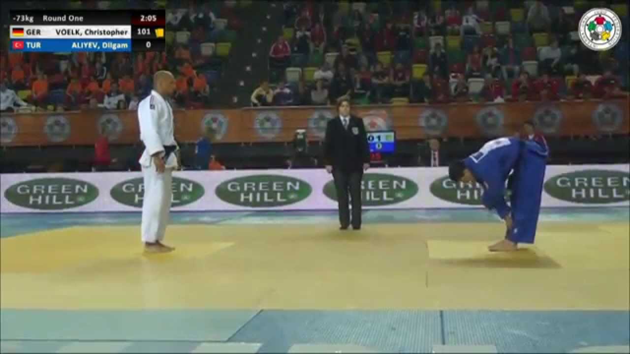 Christopher VOELK GER Vs Dilgam ALIYEV TUR   Judo Grand Prix Samsun 2014  73kg