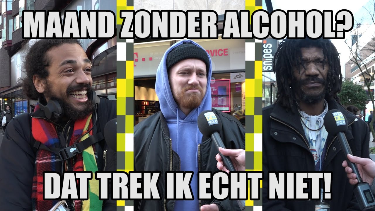 Straatvraag: Kan jij een maand zonder alcohol?