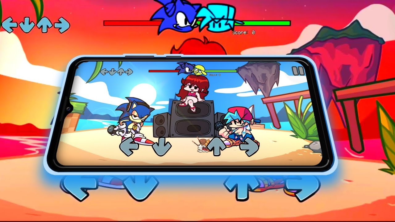 FNF SONIC JAM VERSÃO MOBILE V-SLICE!!!