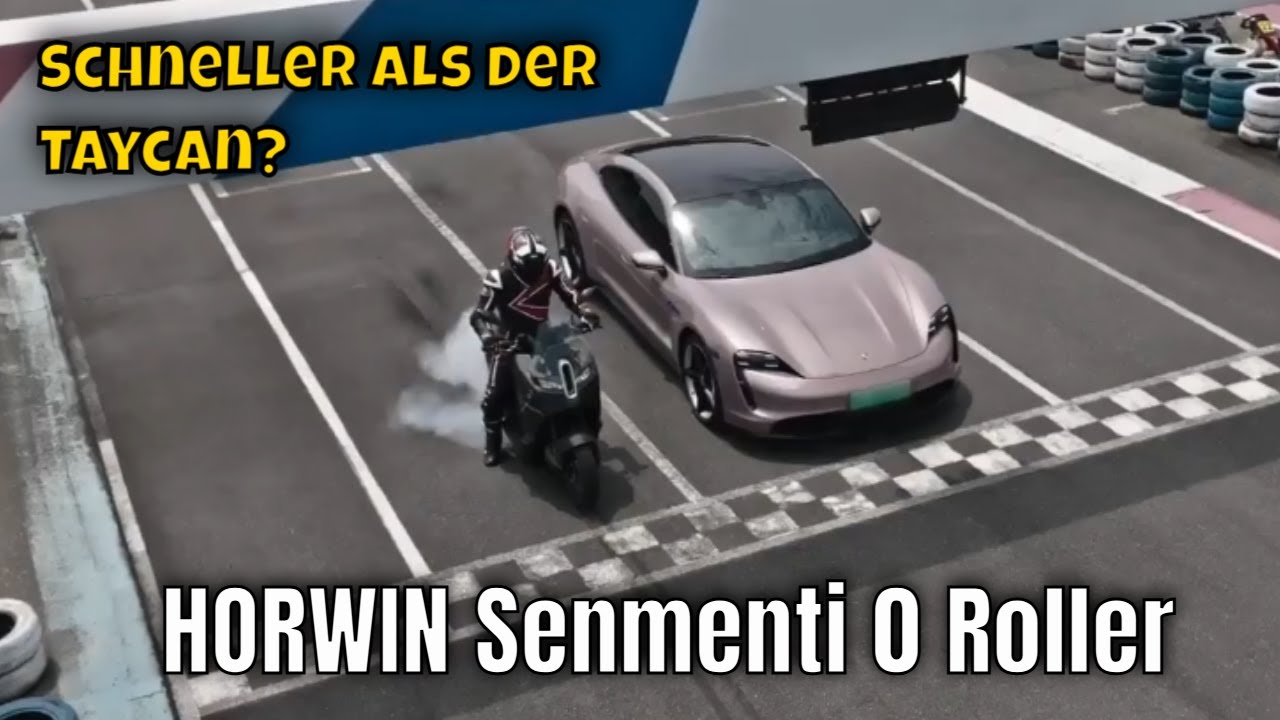 2024 HORWIN Senmenti 0: max. 200 km/h | Dragrace vs. Porsche Taycan & Tesla Model Y