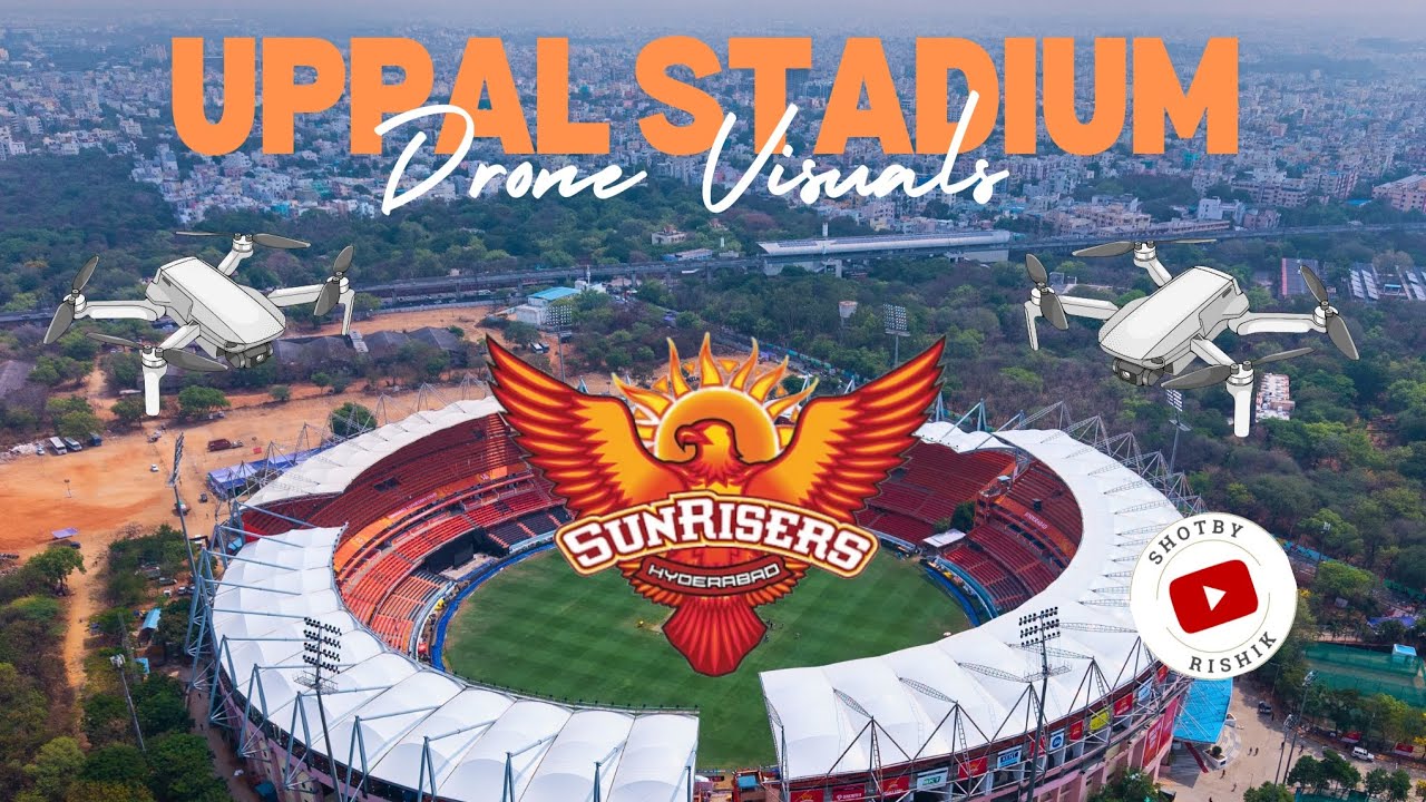 Uppal Stadium Drone Visuals | Sunrisers Hyderabad ❤️🏏 | Srh | Dji air 3s | uppal stadium from sky ☁️
