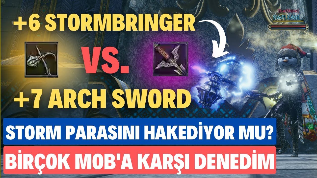 +6 STORMBRINGER vs. +7 ARCH SWORD | SONUÇ ŞAŞIRTTI | BİRÇOK MOB ÜZERİNDE DENEDİM - RISE ONLINE WORLD
