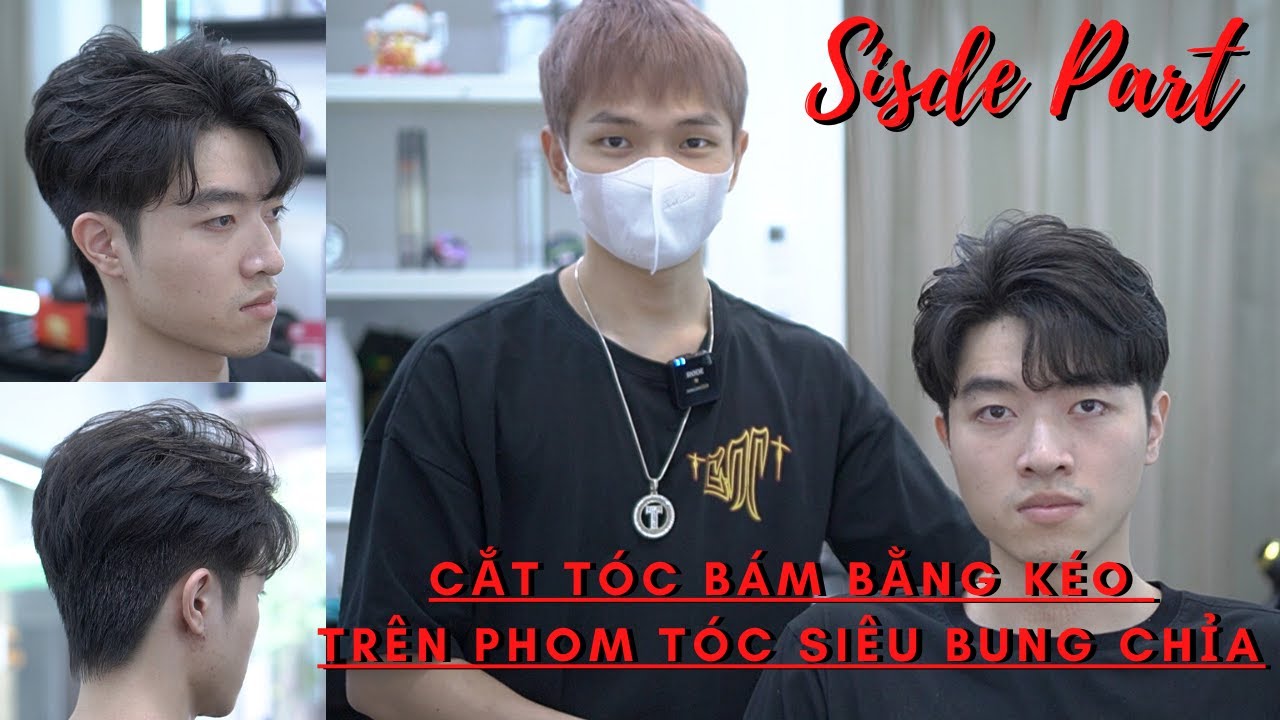 Tóc Quá Bung Chỉa Cắt Sao Cho Bám Đuổi Với Kiểu Tóc Side Part ? Kĩ Thuật Cắt   | TUẤN BARBER SHARING
