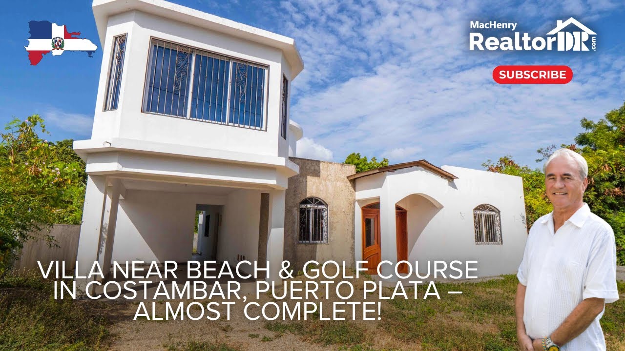 Partially Finished Villa For Sale in Costambar, Puerto Plata Dominican Republic