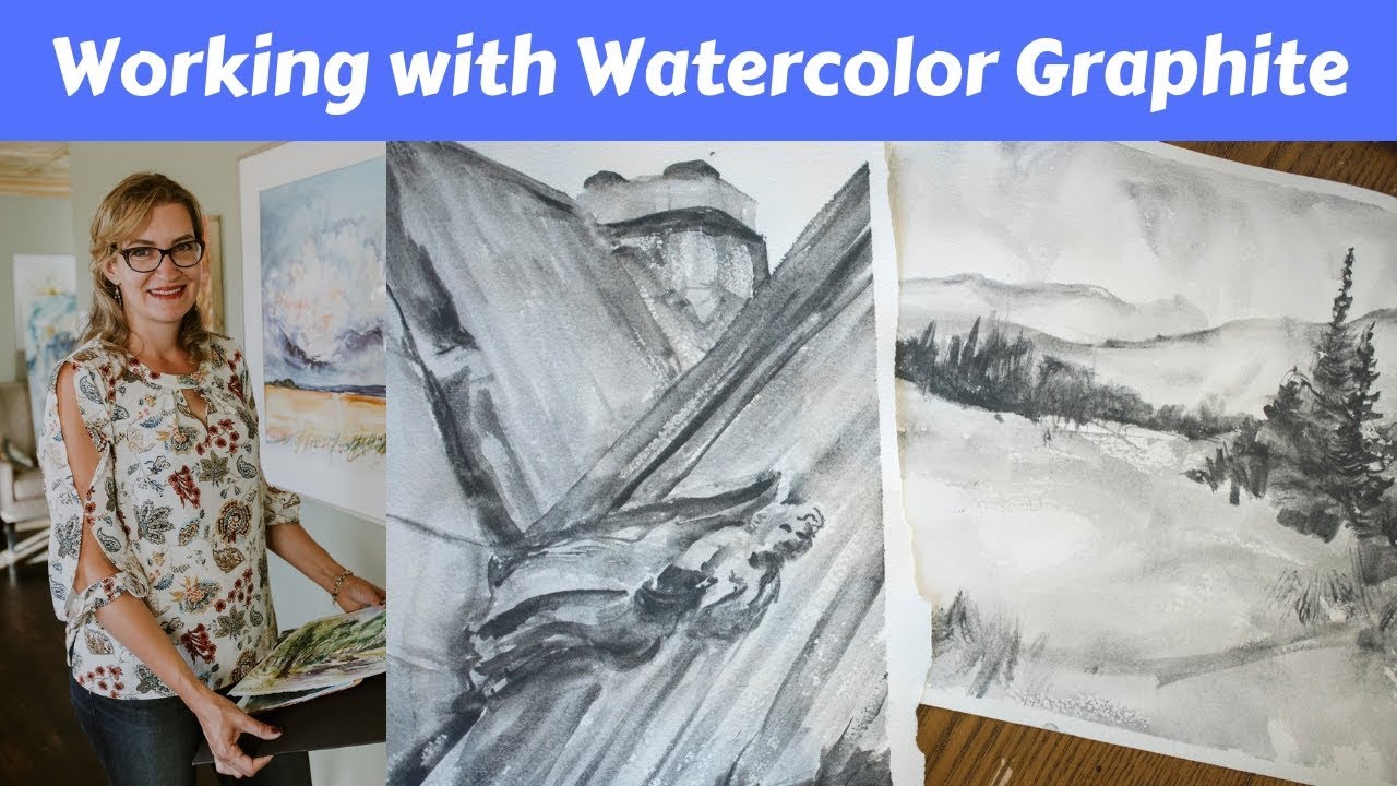 How to paint architecture using water-soluble graphite; a guide to value studies