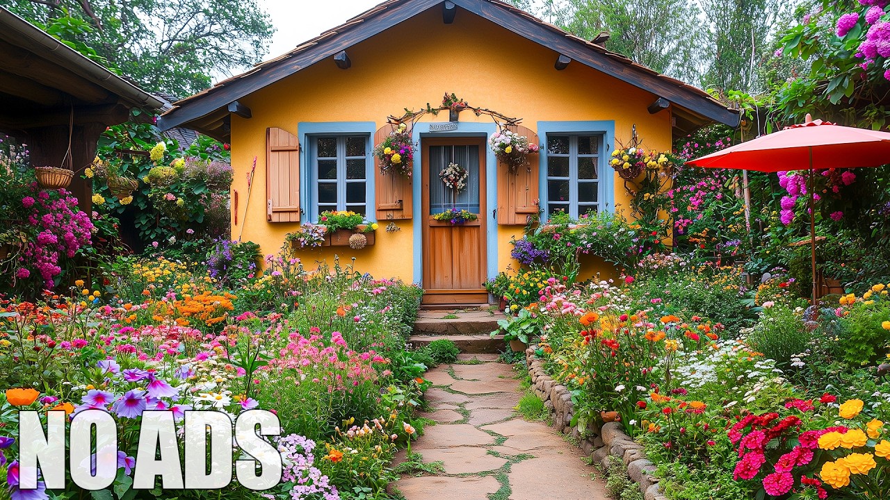 3 Hours Relaxing Music 🌿Spring Flower Garden Gentle Sounds to Calm the Mind & Soul 🎵 No Ads