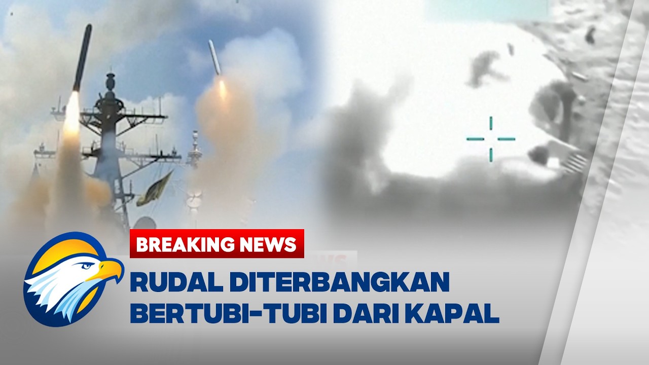 BREAKING NEWS - AS Rilis Video Serangan ke Iran, Rudal Diterbangkan Bertubi-tubi