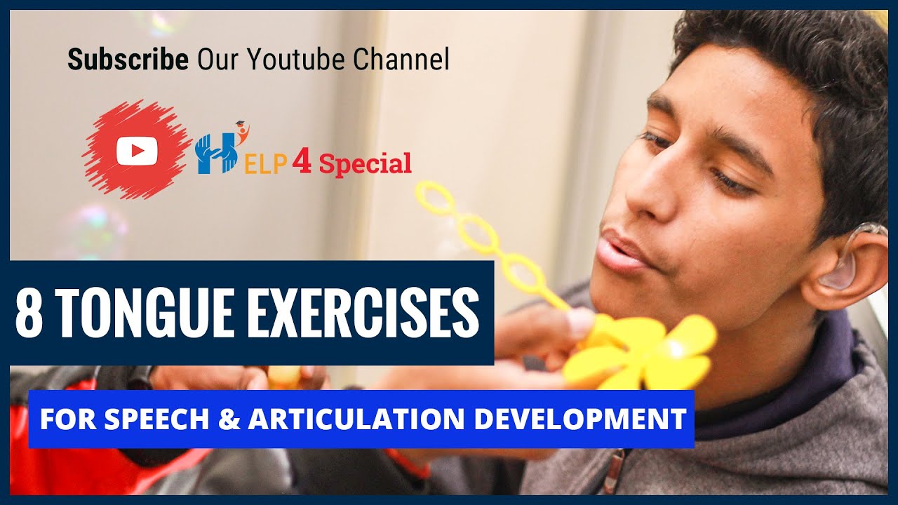 Tongue Exercises for Clear Speech & Articulation, Speech Therapy | Help 4 Special