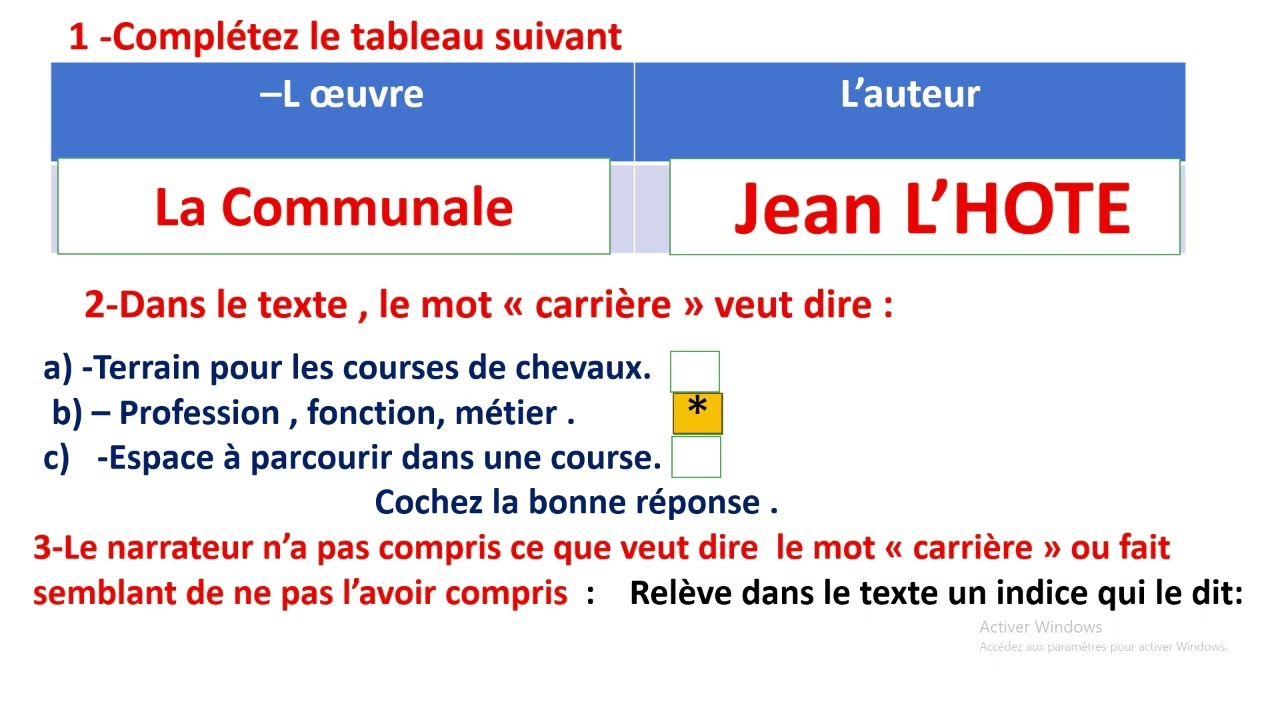 Examen régional 2022 Draa Tafilalt  Prof Akbab 3ème année collégial-français
