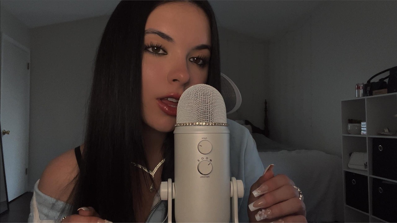 random ASMR triggers & close-up whispering to make you sleepy