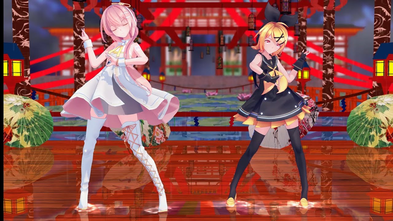 【MMD】キスキツネ／Sour式鏡音リン・巡音ルカ