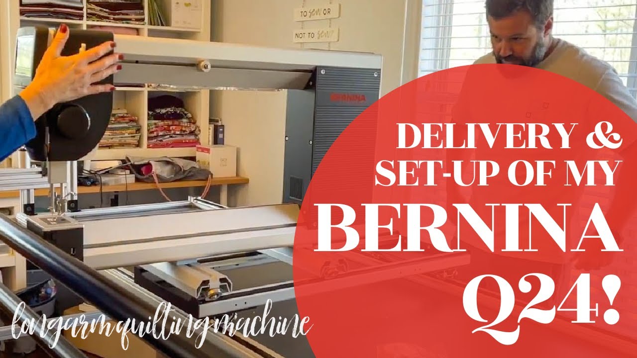 I got a Bernina Q24 Longarm Quilting Machine!