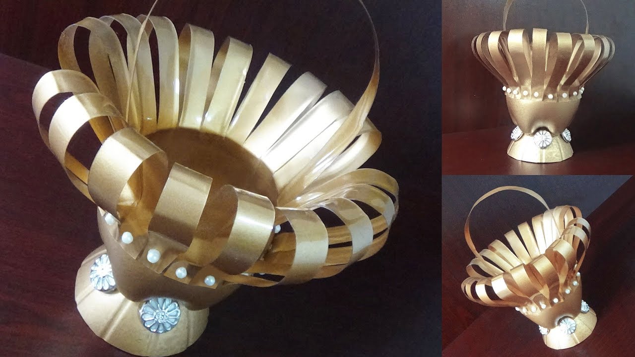 DIY - How To Make A Chocolate Basket With Waste Plastic Bottle | Best Use Of Waste |