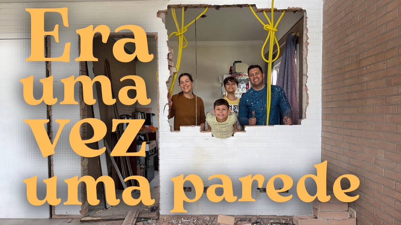 Quebramos a parede, colocamos piso novo e fizemos churrasco no carrinho de mão | Diário da Reforma.