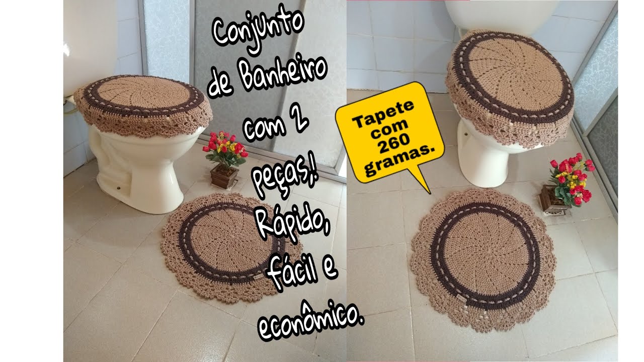 Conjunto de banheiro 2 peças redondo. #facil #rapido #economico #delicado #facaevenda