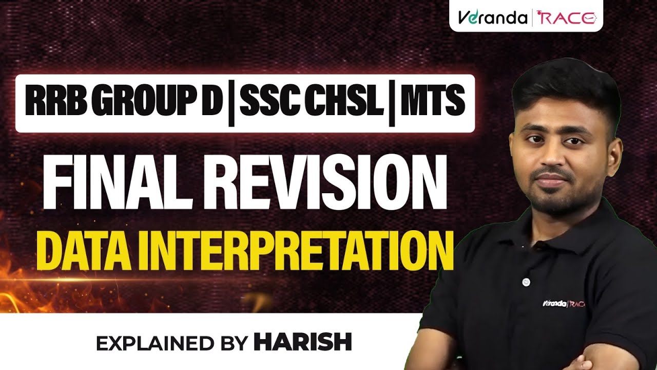 RRB GROUP D | SSC CHSL | MTS I FINAL REVISION I DATA INTERPRETATION I EXPLAINED BY HARISH