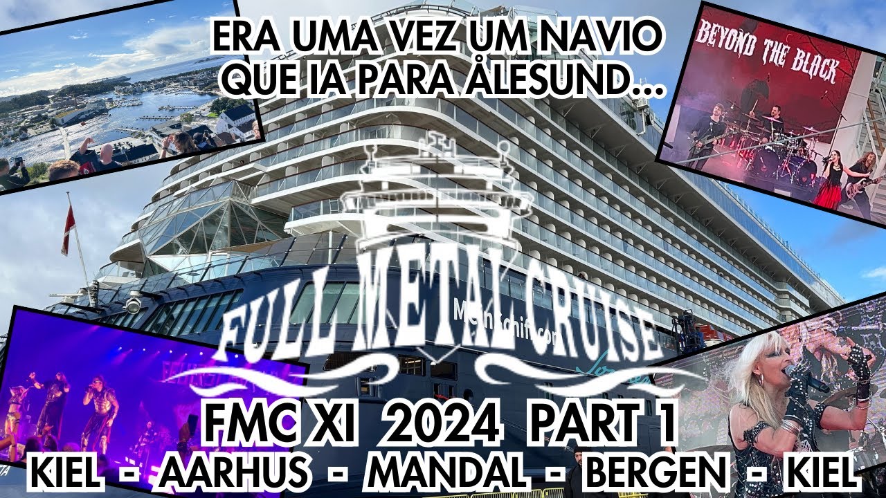 FULL METAL CRUISE 2024 Part 1 Kiel 🇩🇪 Aarhus 🇩🇰 Mandal 🇳🇴 Bergen 🇳🇴 Mein Schiff 3 cruzeiro do Wacken