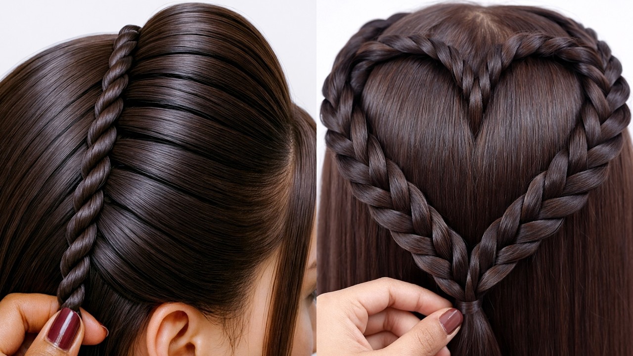 Beautiful & Modernist Hairstyle Tutorial | Simple Hairstyle For Girls | Hair Style Girl