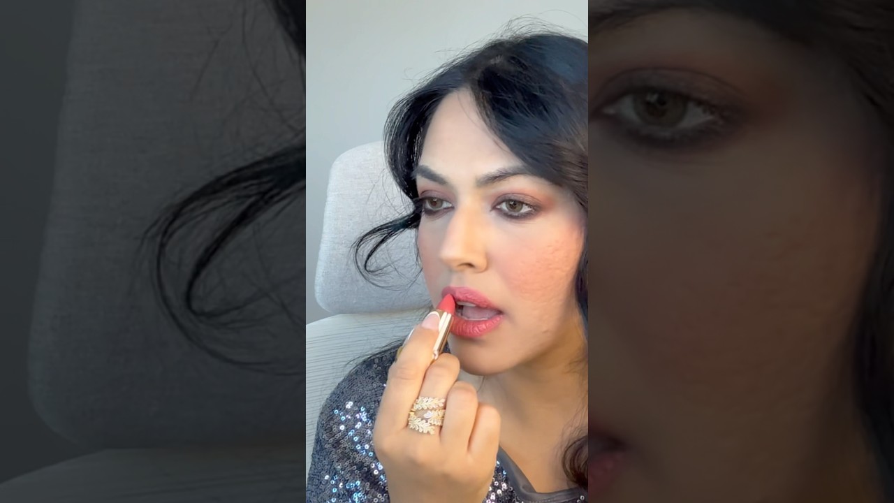Peachy pink lipsticks look so amazing on golden olive skin! Give Petallica from Pat McGrath a try 🩷