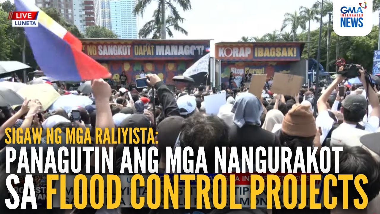 Protesters demand justice over alleged flood control corruption | GMA Integrated News