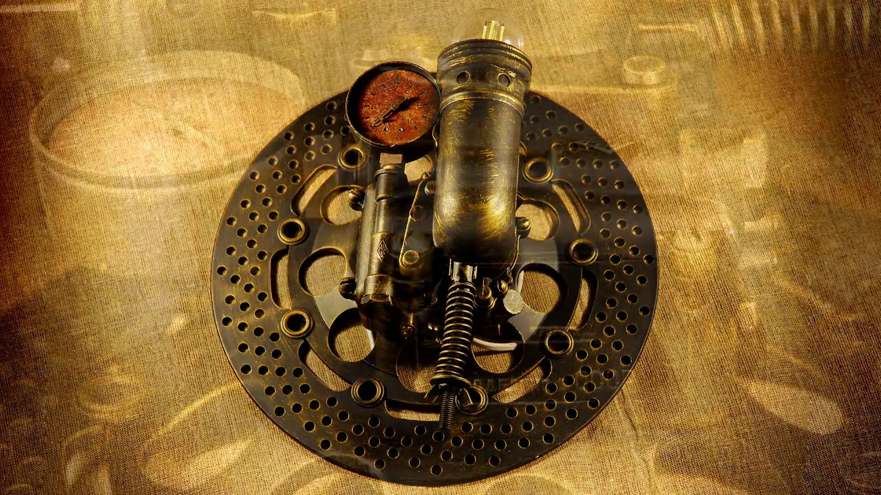 Настенная лампа в стиле стимпанк своими руками