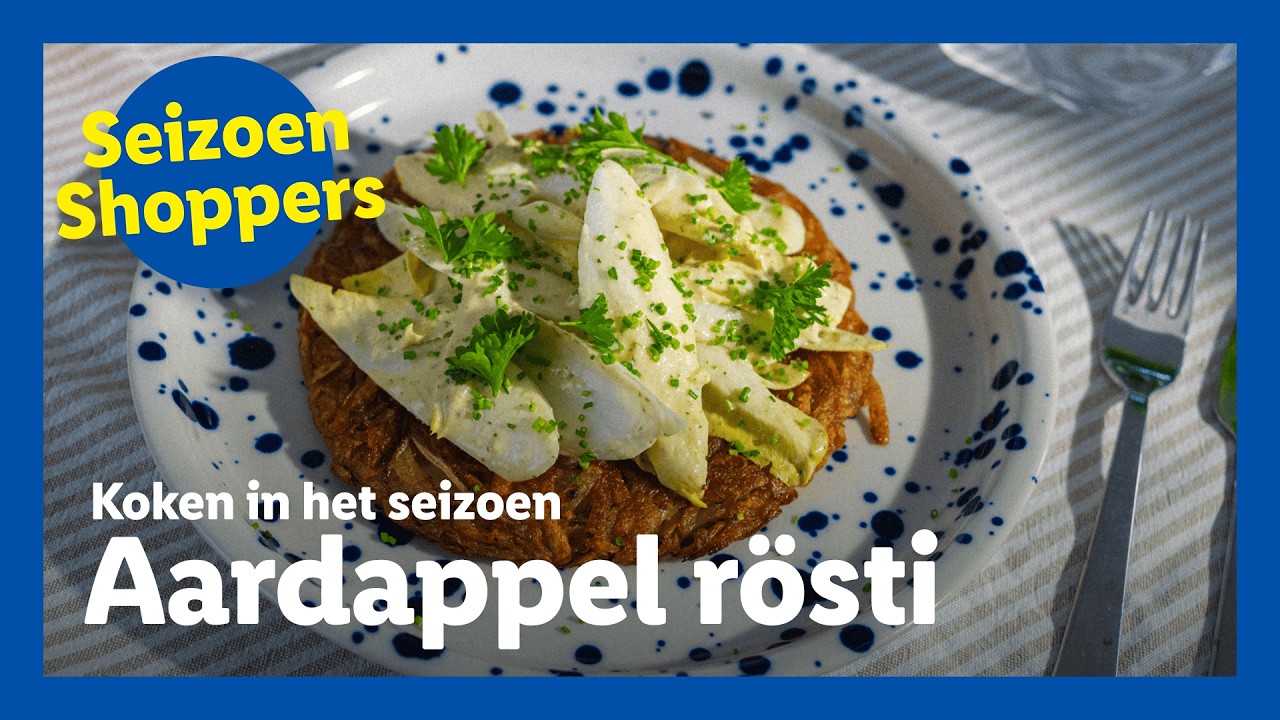 Recept | Aardappelrösti met witlofsalade | Lidl SeizoenShoppers #2 🥔