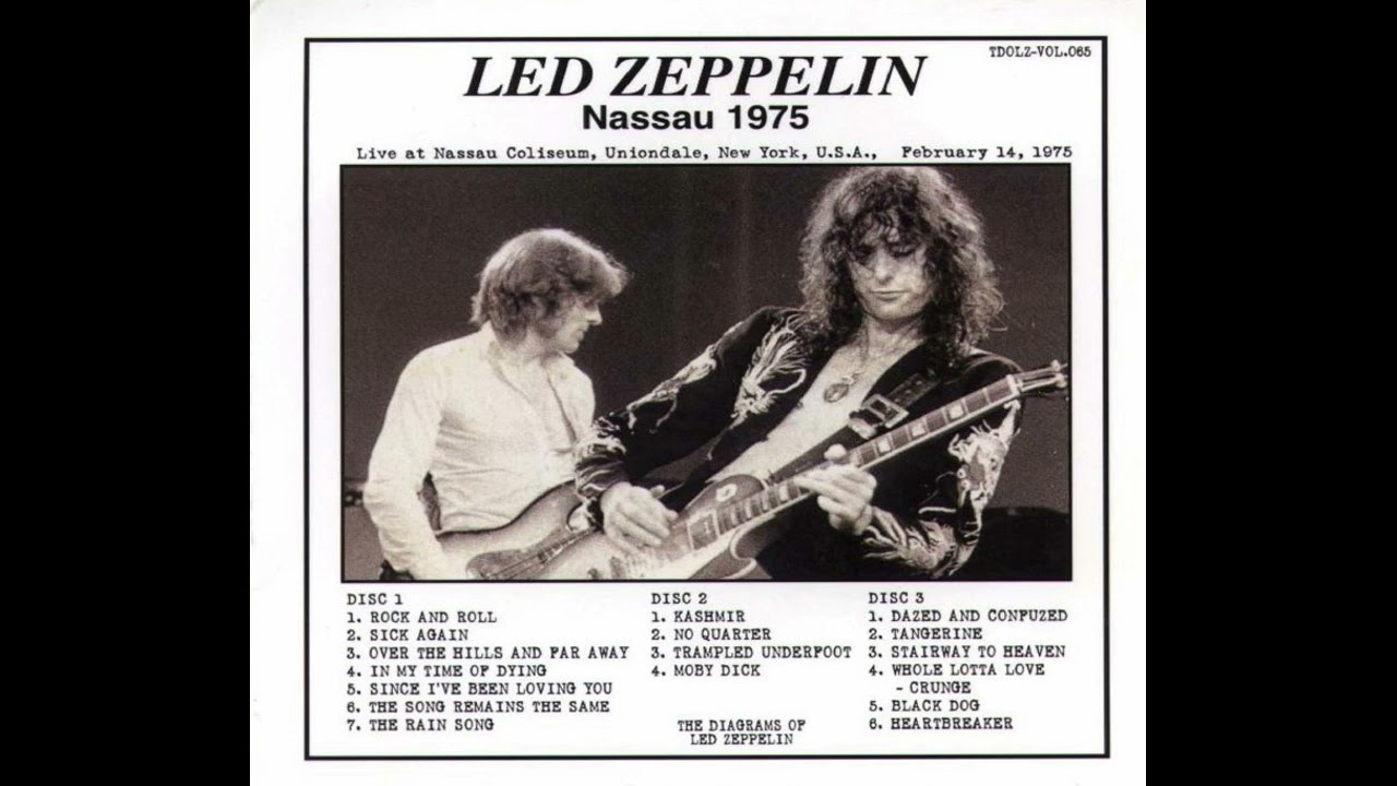 Led Zeppelin live in New York  St Valentine's Day 1975
