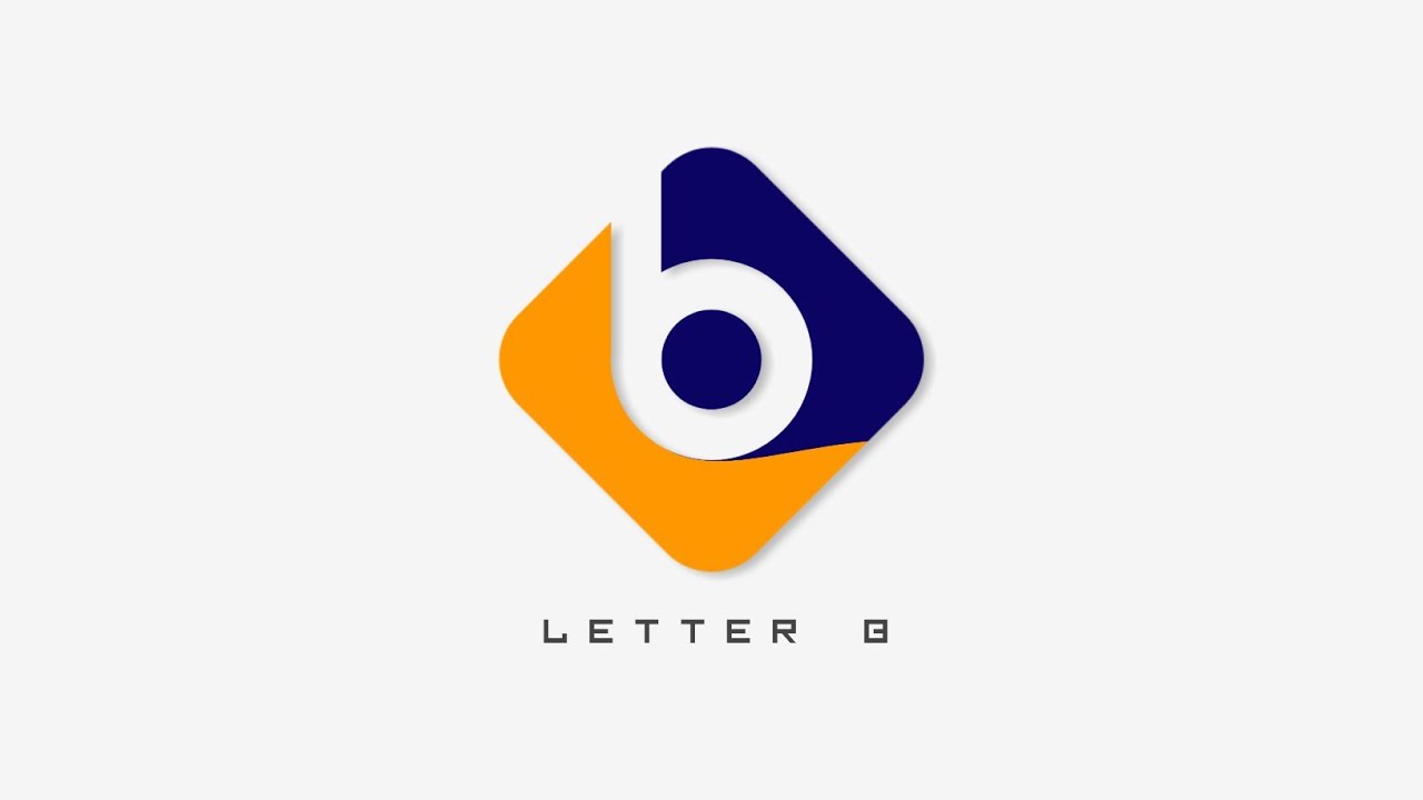 Letter B Logo Design | Pixellab Tutorial