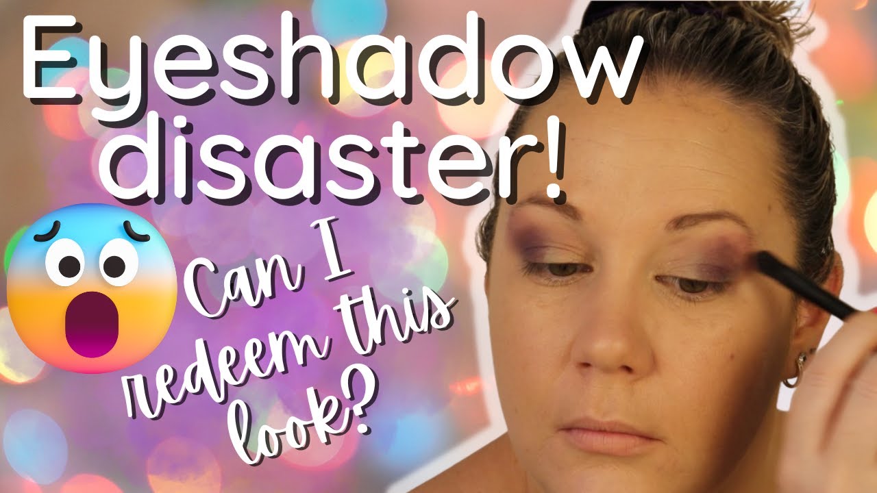 EYESHADOW DISASTER | Can I redeem this look? | No talking GRWM 2022 #10