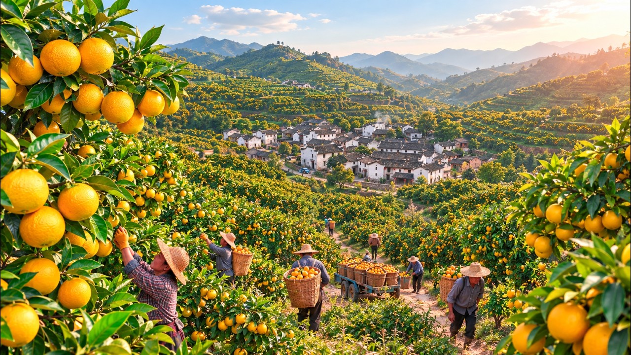 What Does a Chinese Village Look Like When Oranges Are Everywhere?