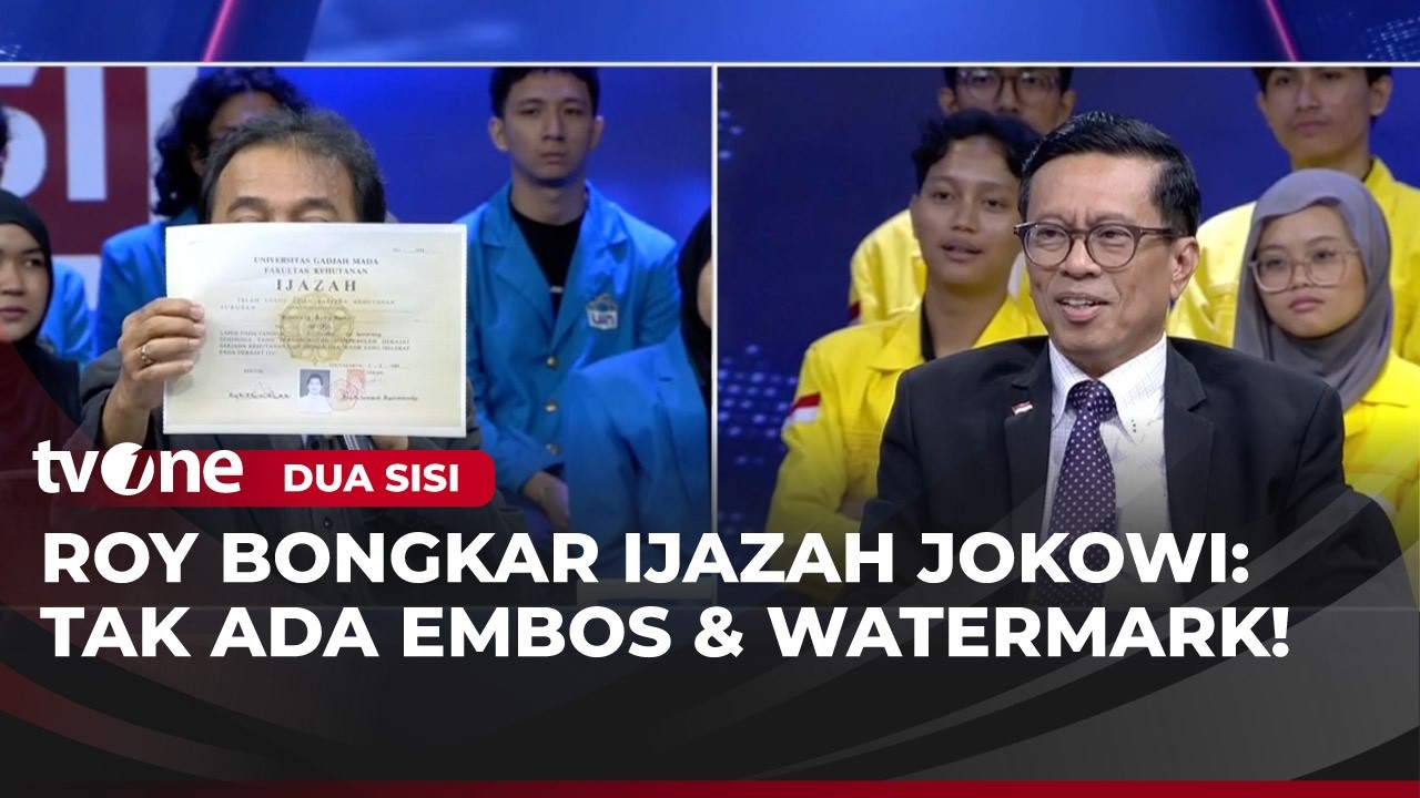 Debat Lagi Dengan Andi Azwan, Roy Suryo: Ijazah Jokowi Palsu! | Dua Sisi tvOne