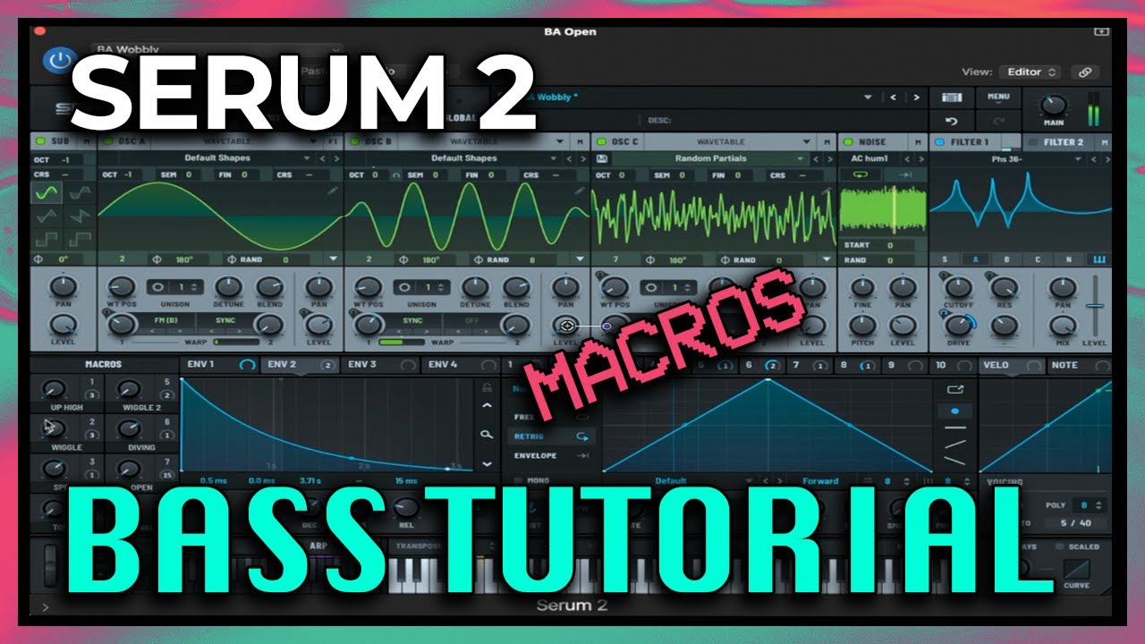 Serum 2 Unwieldy Bass (Sound Design Tutorial)