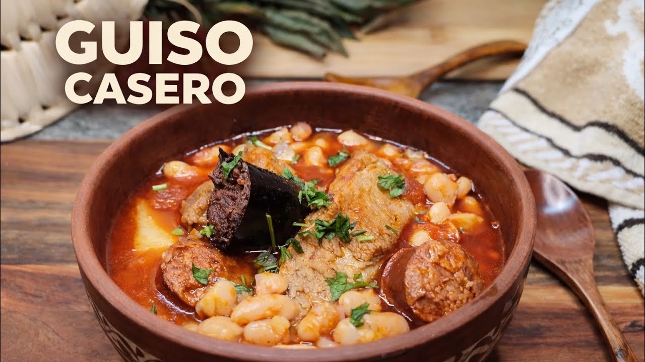 Pochas con costillas y chorizo asturiano | Guiso casero y plato de cuchara