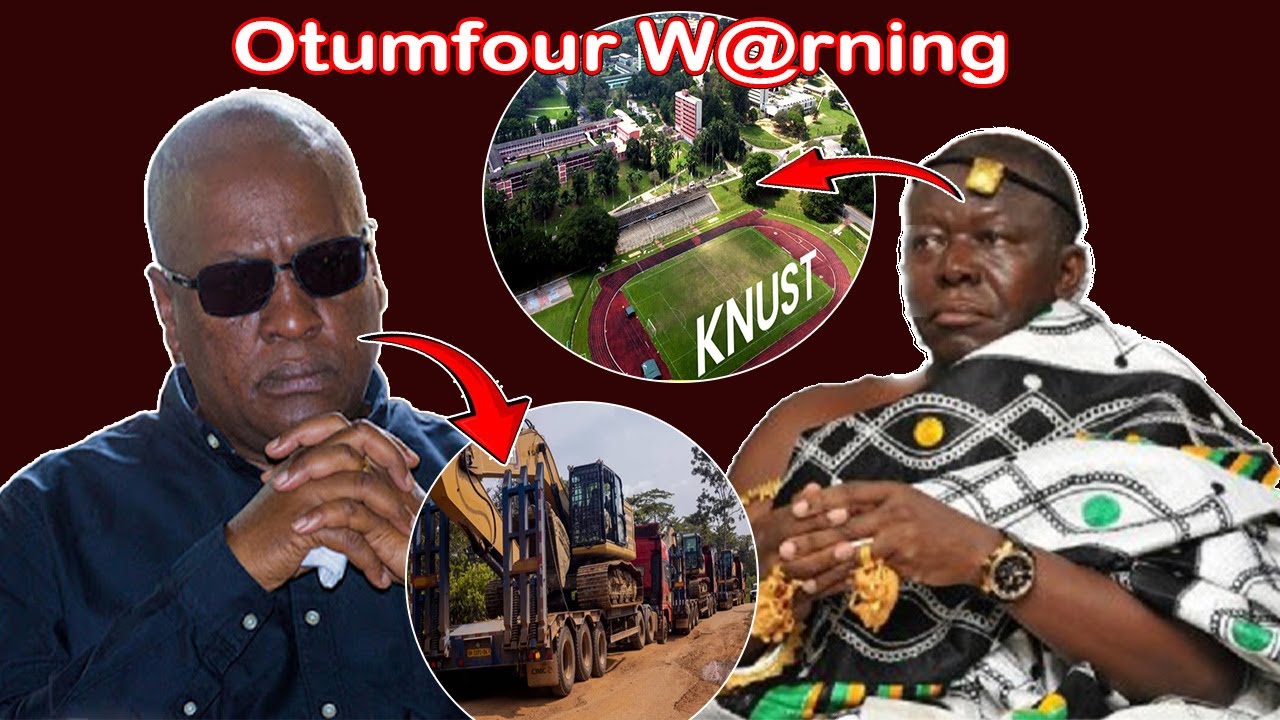 Ay3ka!! Asantehene Finally W@rn....Pres Mahama Cautioned As Galamsey F!ght Gets Out Of Hands At