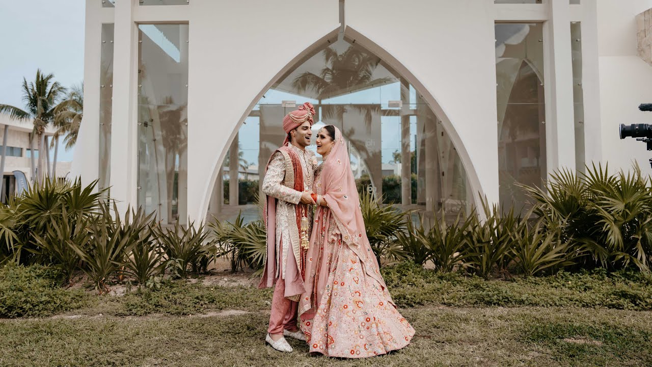 Best Indian Sikh Hindu Destination Wedding | Priya and Rahil | Planet Hollywood Cancun