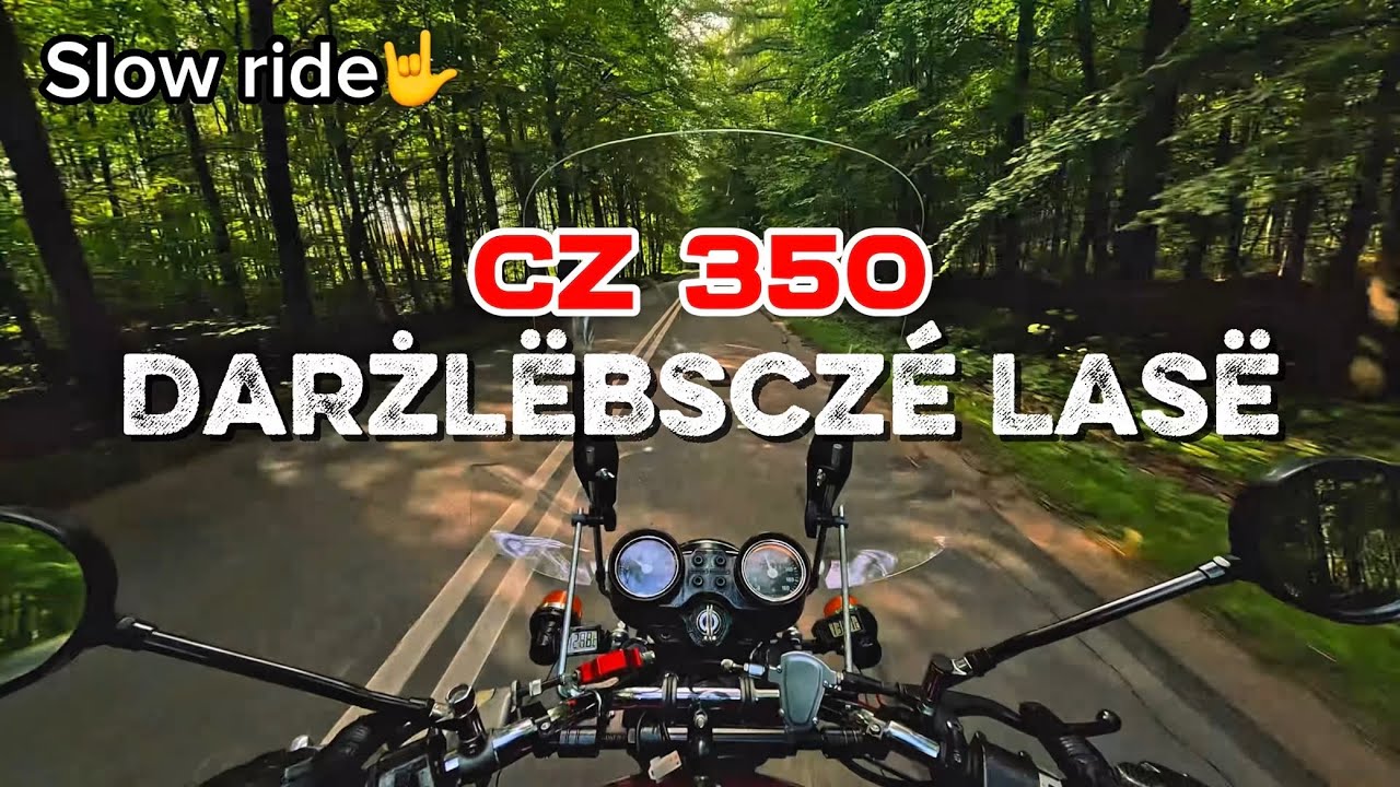 CZ 350 Forest Ride — From Darzlubie to Leśniewo | Ride POV | #SlowRideWorldwide #2stroke #JawaSound