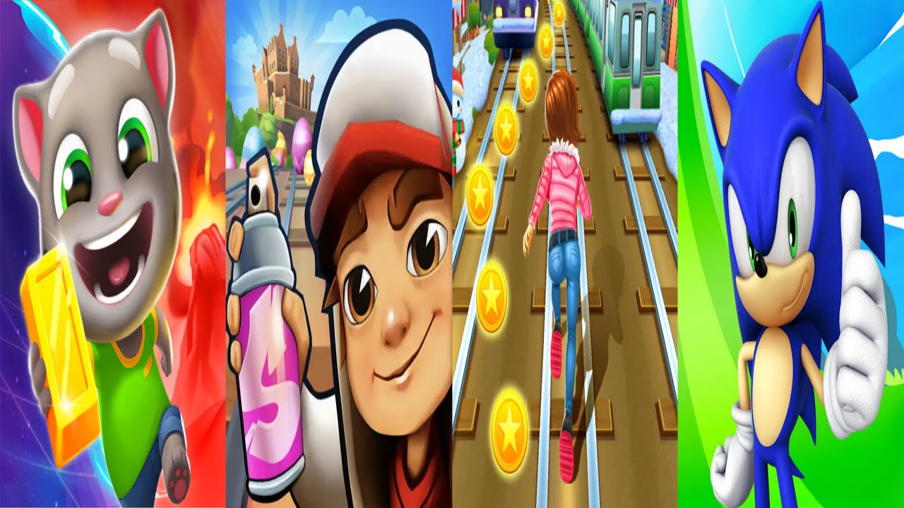 Subway Surfers : Easter Edinburgh 2025 🆚 Talking Tom Time Rush 🆚 Subway Princess Runner 🆚 Sonic Dash