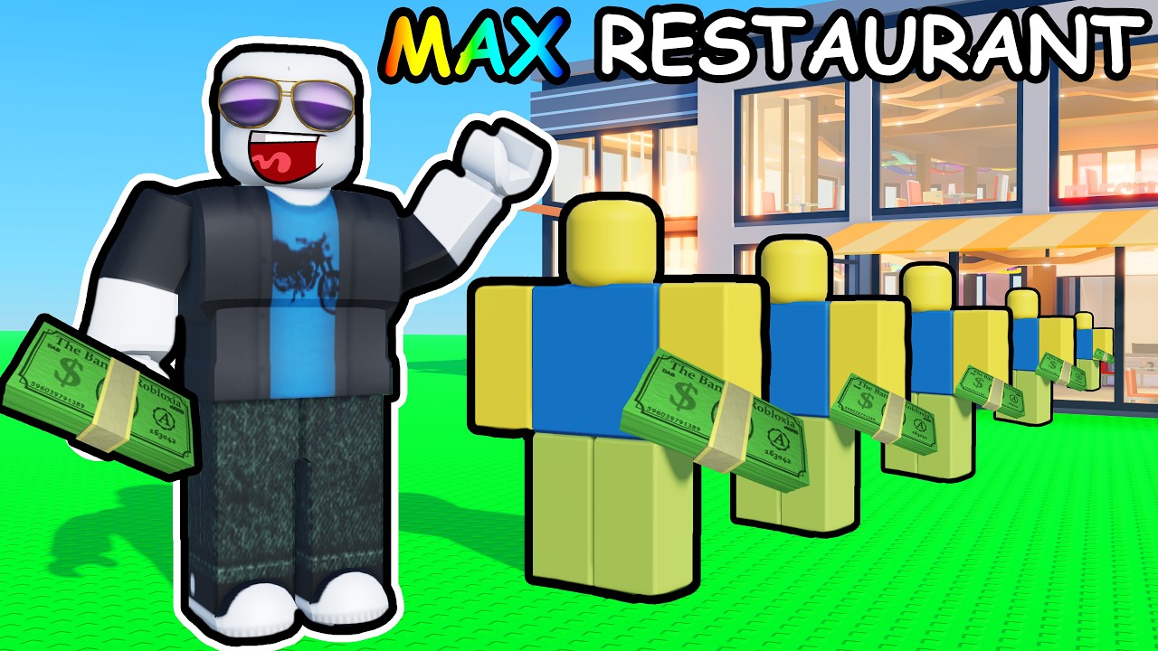 Кормлю НЕОГРАНИЧЕННОЕ количество клиентов в Roblox: управляю рестораном...