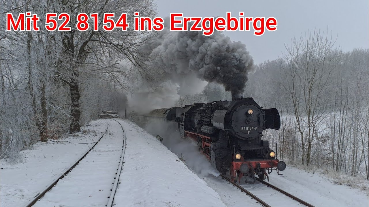 Mit 52 8154 nach Holzhau ins Erzgebirge | 21.01.2023/Kevins Tagebuch