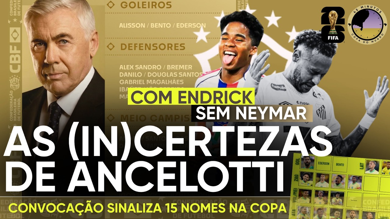 LISTA DE CONVOCAÇÃO DA SELEÇÃO: NEYMAR FORA E OS ULTIMOS TESTES ANTES DA COPA