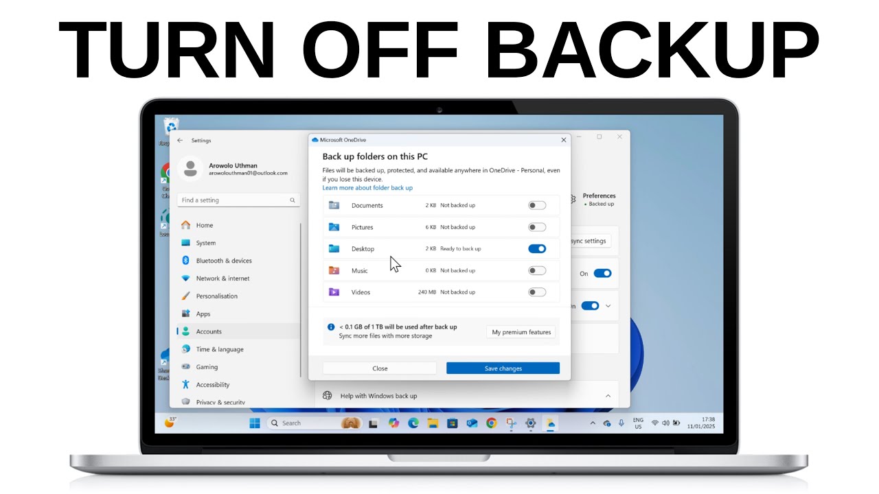 How to Turn OFF Backup in Windows 11