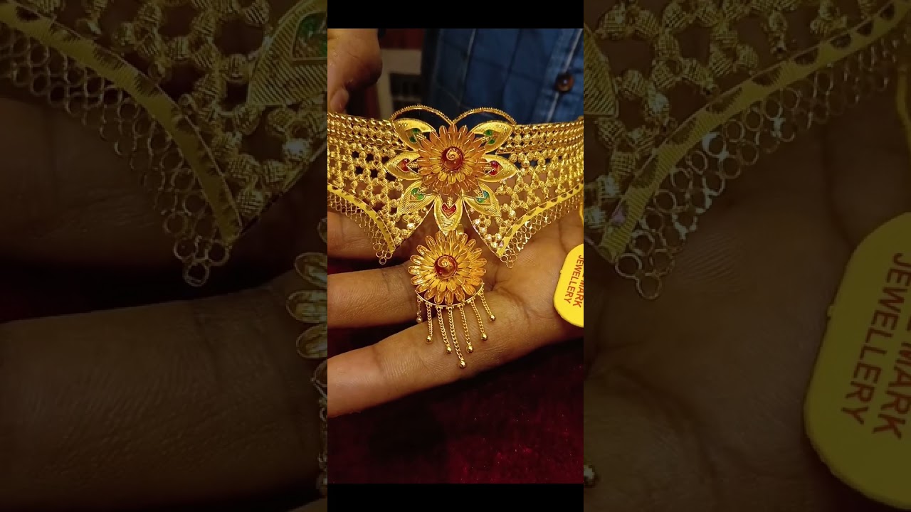 TMJ🌺 New video making charge only flat 5.8% lastest necklace and crown choker design 