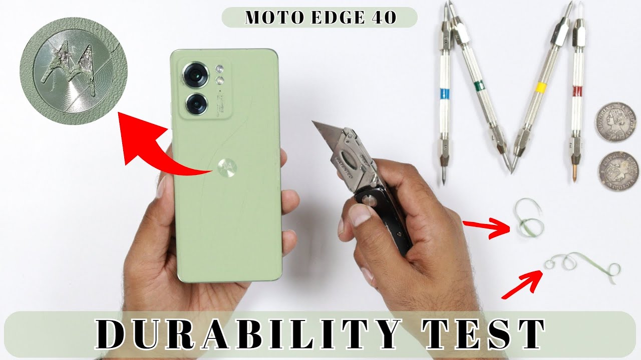Moto Edge 40 Durability Test - Use Double SCREEN PROTECTOR !